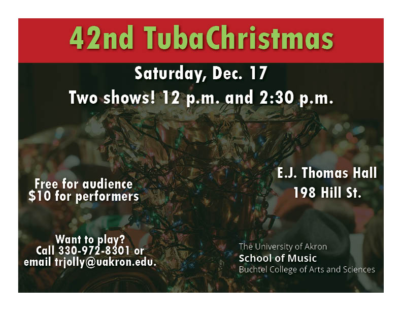 TubaChristmas, University of Akron School of Music at EJ Thomas